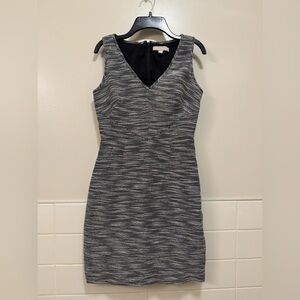 Banana Republic Black and White Tweed Dress